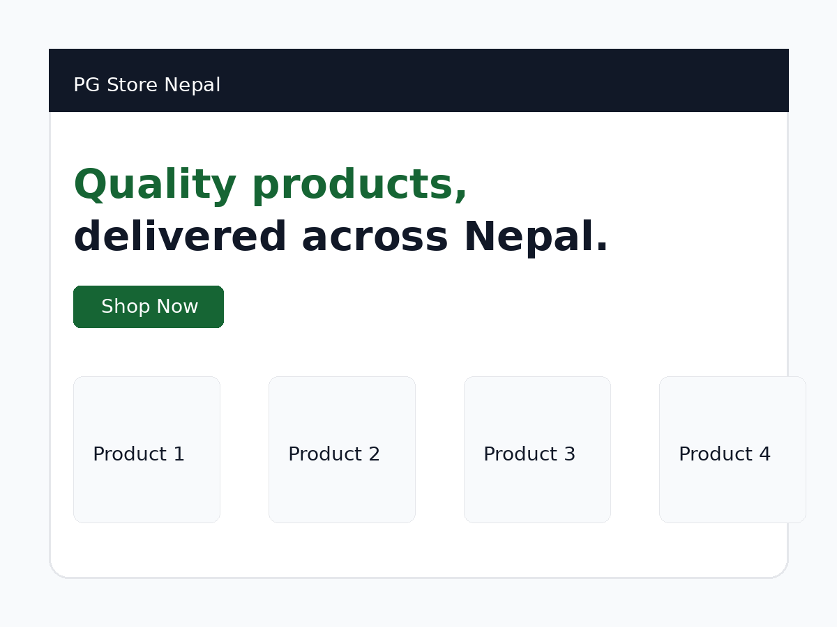 PG Store Nepal